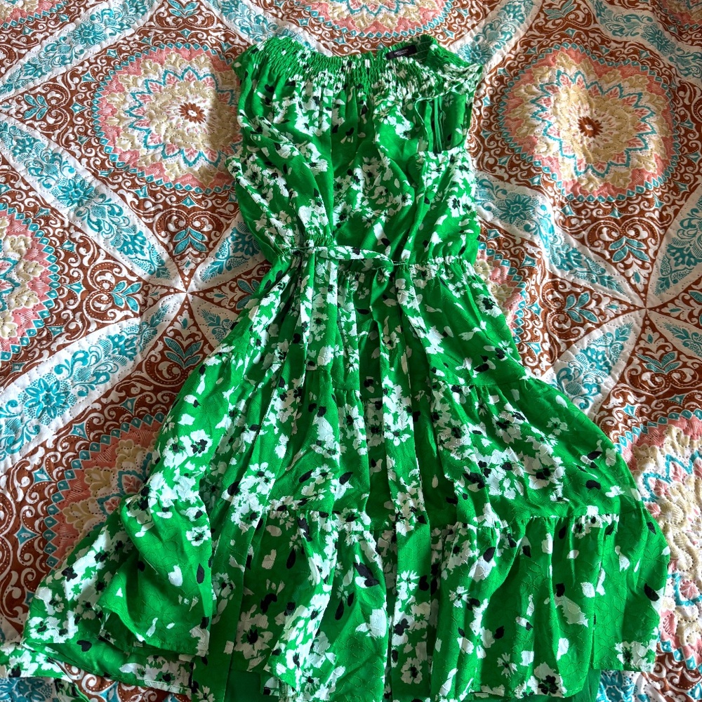 Simply Vera Wang Large Green Tank Dress- large